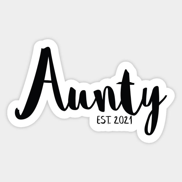 Aunty Pregnancy Announcement Sticker by Bumblebee's Designs